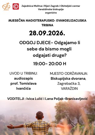 Mjesečne hagioterapijsko – evangelizacijske tribine u Varaždinu